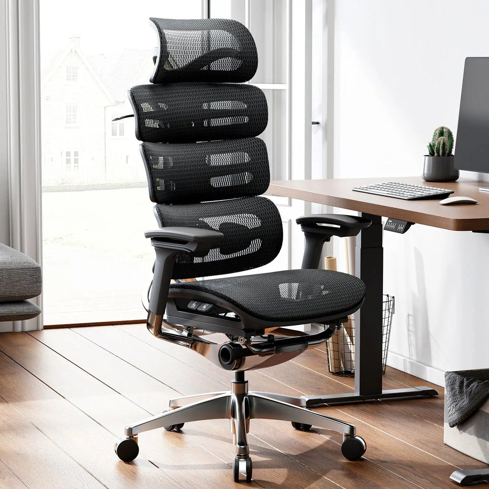 OdinLake O2 ergonomic office chair in a home office with the backrest slightly reclined