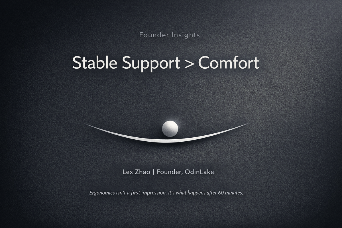 The Key to Ergonomics Isn't "Comfort"—It's Stable Support