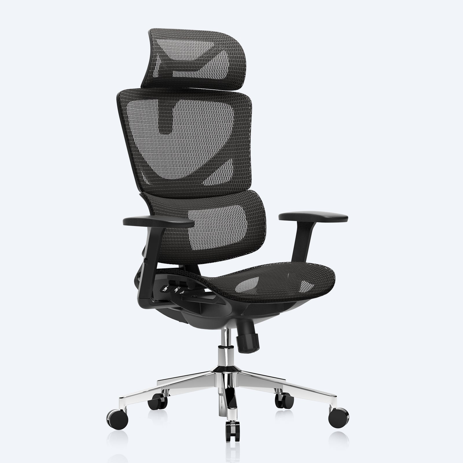 Heavy Duty Ergonomic Office Chair Black Mesh Desk Chair | OdinLake Ergo Upgrade 518