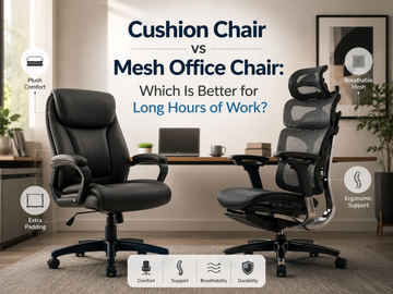 Cushion Chair vs Mesh Office Chair