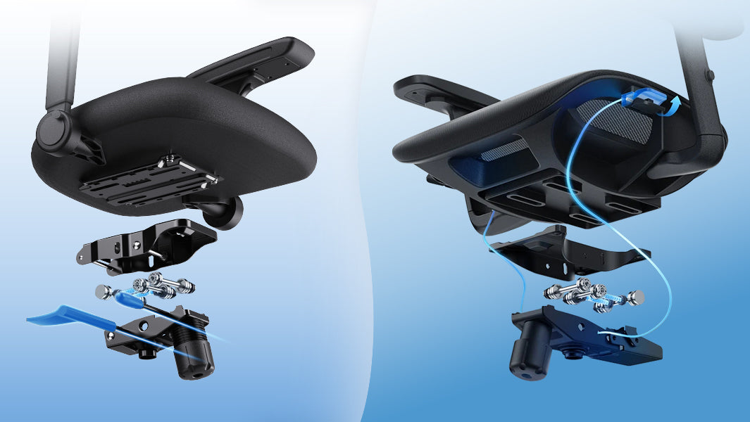 OdinLake O3 office chair armrest with WireControl cable controls