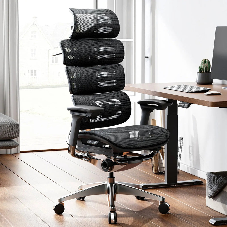 OdinLake O2 ergonomic office chair positioned at a home office desk