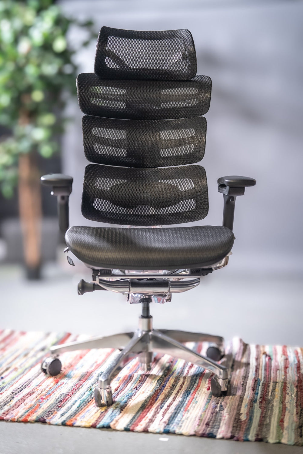 Fully assembled OdinLake O2 ergonomic office chair on a flat floor