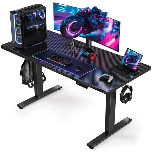 OdinLake S1 Carbon Fiber Gaming Stand Desk(24"D x 55"W x 46"H)