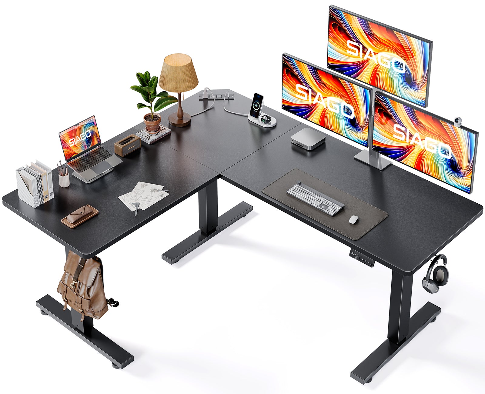 OdinLake S4 Home Office  L Shaped Standing Desk(75