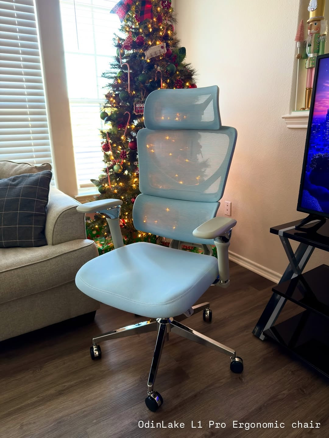 L1 Pro Full Aqua Blue Ergonomic chair