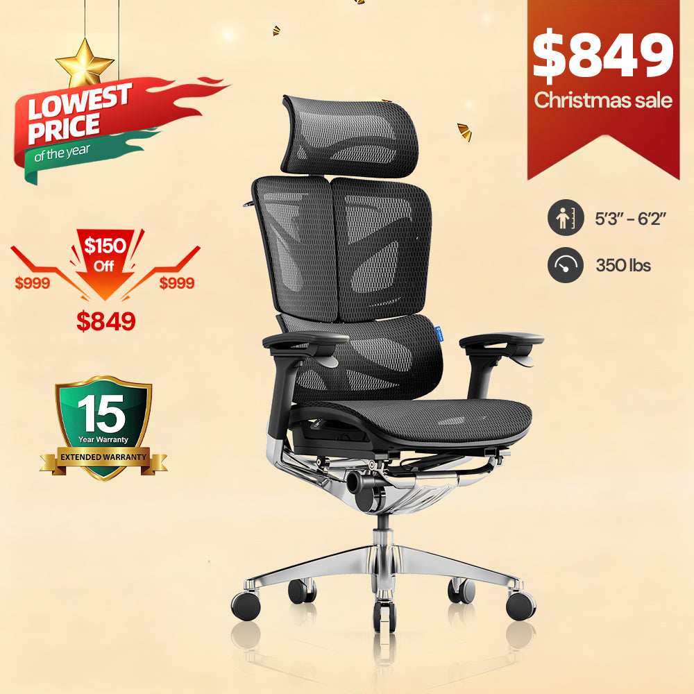 OdinLake O3 (Ergo BUTTERFLY 753) | WireControl™ Embedded Armrests Ergonomic Chair