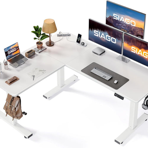 OdinLake S3 Home Office  L Shaped Standing Desk(63"D x 55"W x 46"H)