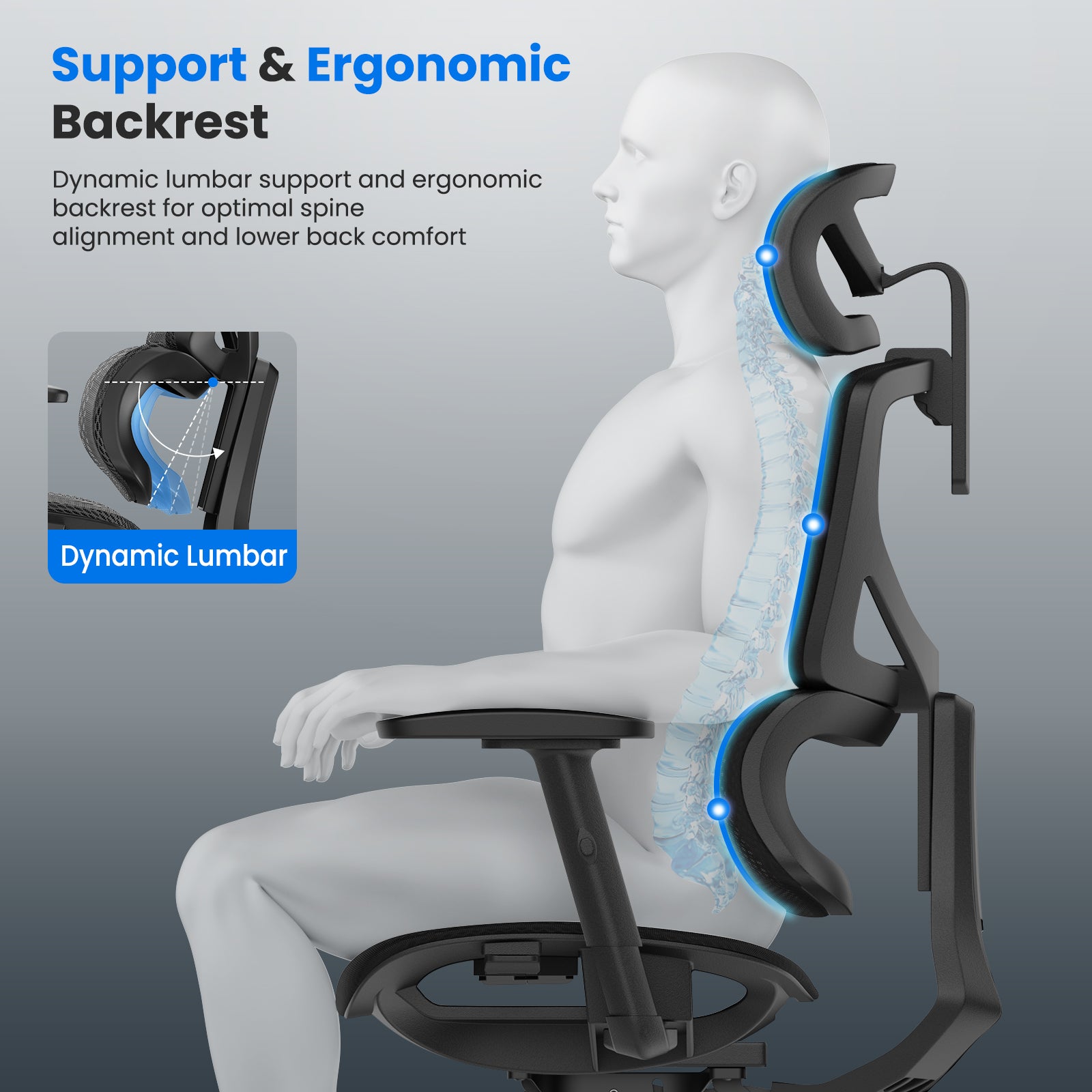 OdinLake L1 (Ergo UPGRADE 518) | Ergonomic Office Chair